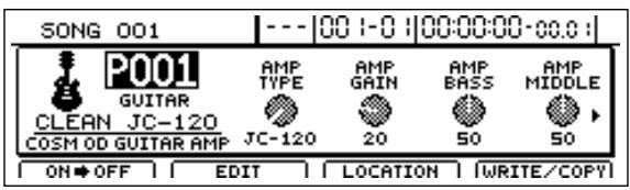 BOSS BR-1600 CD - Appuyez sur [EFFECTS]. - 1