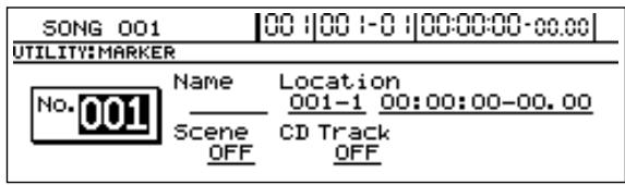 BOSS BR-1600 CD - Déplacer un marqueur - 2