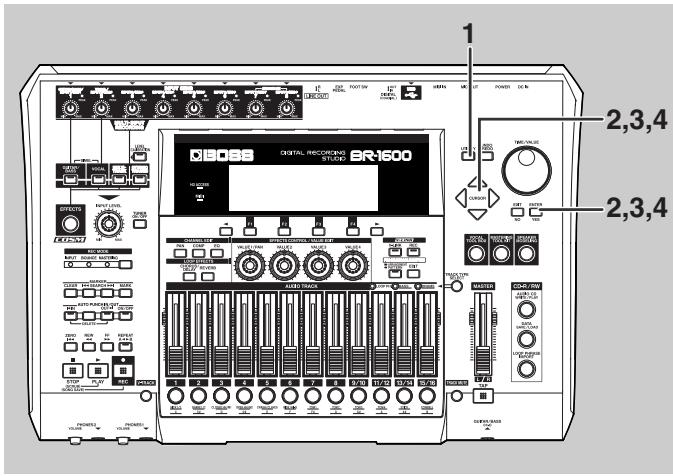 BOSS BR-1600 CD - Consulter les informations relatives au disque dur (Hard Disk Information) - 1