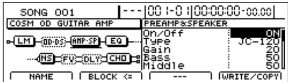 BOSS BR-1600 CD - Appuyez sur [F3].  PRM - 1