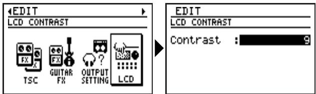 BOSS DR-880 - Réglage du contraste de l'écran - 3