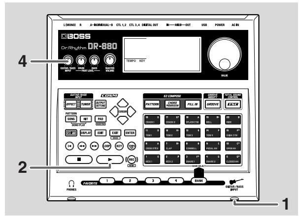 BOSS DR-880 - Accompagner les motifs à la guitare/basse - 1