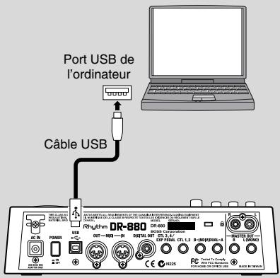 BOSS DR-880 - Connexion à un ordinateur - 1