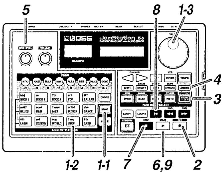BOSS JS-5 - Enregistrement - 1