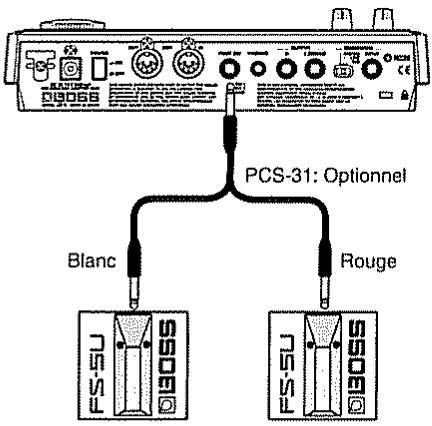 BOSS JS-5 - Comment connecter la pédale commutateur - 2
