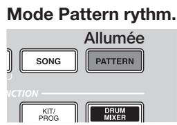 ZOOM MRS-1608 - Mode de pattern rythmique et de morceau rythmique - 1