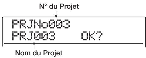 ZOOM MRS-1608 - Pressez la touche [ENTER] pour charger le projet. - 1