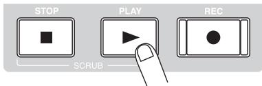 ZOOM MRS-1608 - Pressez la touche PLAY [▶] dans la section de transport. - 1
