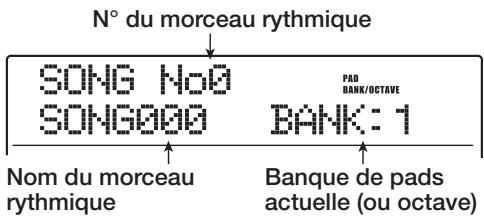 ZOOM MRS-1608 - Depuis l'écran principal, pressez la touche [SONG] en section rythmique. - 1