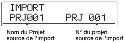 ZOOM MRS-1608 - Importer un programme d'échantillonneur d'un autre projet - 1