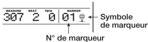 ZOOM MRS-1608 - Pressez la touche [MARK] en section de contrôle. - 1