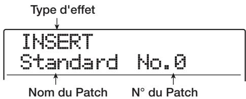 ZOOM MRS-1608 - Sélectionner le patch de l'effet par insertion - 2