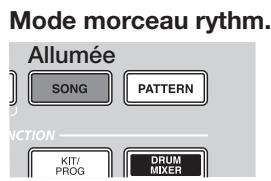 ZOOM MRS-1608 - Mode de pattern rythmique et de morceau rythmique - 2