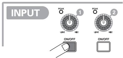 ZOOM MRS-1608 - Réglage de la sensibilité d'entrée - 1