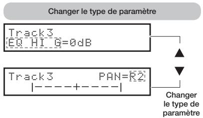 ZOOM R16 - Commutez ON/OFF et selectionnez les types et valeurs. - 2