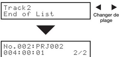 ZOOM R16 - Édition d'une playlist PROJECT>SEQUENCE PLAY>EDIT - 5