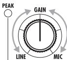 ZOOM R16 - Réglez le [GAIN]. - 2