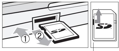 ZOOM R16 - Insérez une carte SD (avec sa protection débloquée) dans la fente. Pour l'éjecter, pressez d'abord la carte pour pouvoir lasorting. - 1