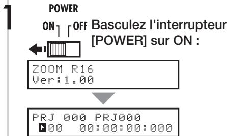 ZOOM R16 - Mise sous et hors tension - 1