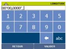 VIAMICHELIN NAVIGATION X-950T - Coordonnées GPS - 1