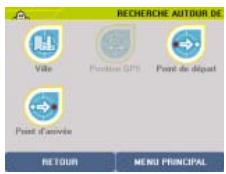 VIAMICHELIN NAVIGATION X-950T - Rechercher autour de - 1