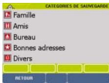 VIAMICHELIN NAVIGATION X-950T - Mes sauvegardes - 1