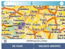 VIAMICHELIN NAVIGATION X-950T - Choix sur la carte - 1