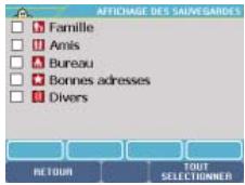 VIAMICHELIN NAVIGATION X-950T - Afficher les sauvegardes - 1