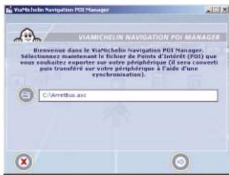 VIAMICHELIN NAVIGATION X-950T - Intégrez des fichiers « \*. asc - 1