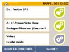 VIAMICHELIN NAVIGATION X-950T - Position GPS ou point d'arrivée - 1