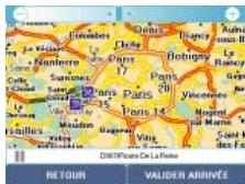 VIAMICHELIN NAVIGATION X-950T - Choix sur la carte - 1