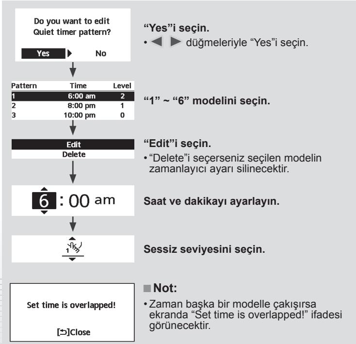 PANASONIC WHUD03HE51 - Seciminizi onaylamak icin  dugmesine basin. - 2