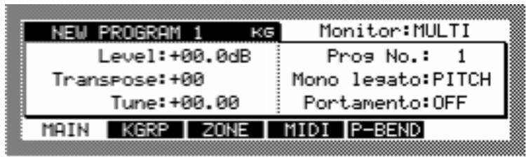 AKAI Z4 - Appuyez sur la touche program. - 1