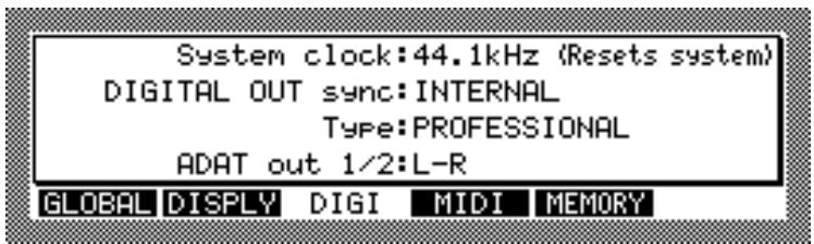 AKAI Z4 - Régler l'horloge système et la synchro numérique de sortie (digital out sync) - 1