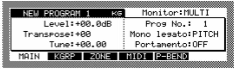 AKAI Z4 - Appuyez sur la touche program. - 1