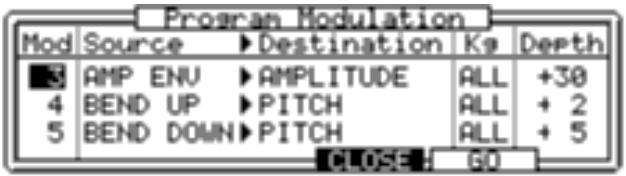 AKAI Z4 - Dans la page KGRP (page ASSIGN pour les programmes drum), sélectionnez les paramètres "tune" ou "lvl" puis appuyez sur la touche WINDOW. - 1