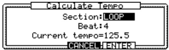 AKAI Z4 - Sélectionnez le paramètre "current tempo", puis utilisez la molette JOG pour régler le tempo. - 1