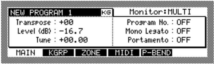 AKAI Z4 - Appuyez sur la touche program. - 1