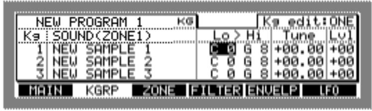 AKAI Z4 - Appuyez sur "CREATE - 3