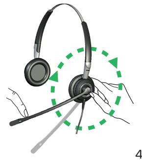 JABRA BIZ 2400 - Comment porter le micro casque. - 2