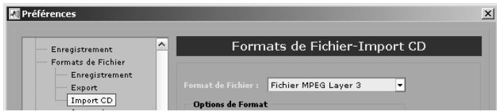 PINNACLE DVD INSTANTCD+DVD - La fenetre preferences - 1