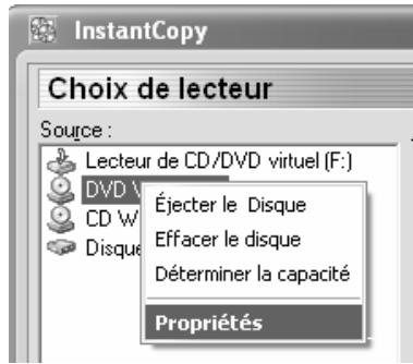 PINNACLE DVD INSTANTCD+DVD - Les proprietes des peripheriques - 1