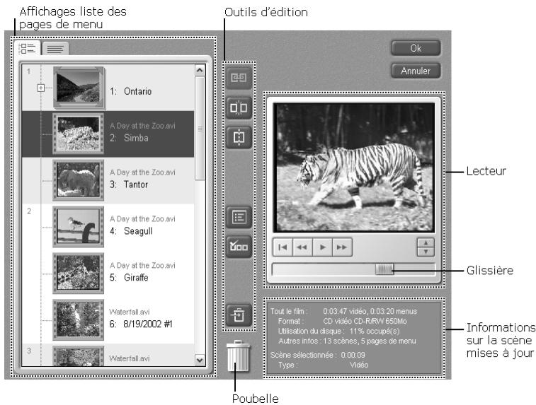 PINNACLE DVD INSTANTCD+DVD - Boite de dialogue édition d'une VIDEO - 1