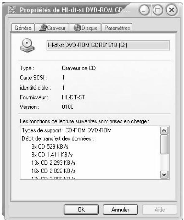 PINNACLE DVD INSTANTCD+DVD - Propriétés des périphériques : général - 1