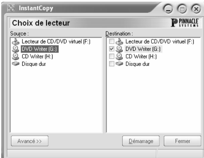 PINNACLE DVD INSTANTCD+DVD - Utilisation de InstantCopy - 1