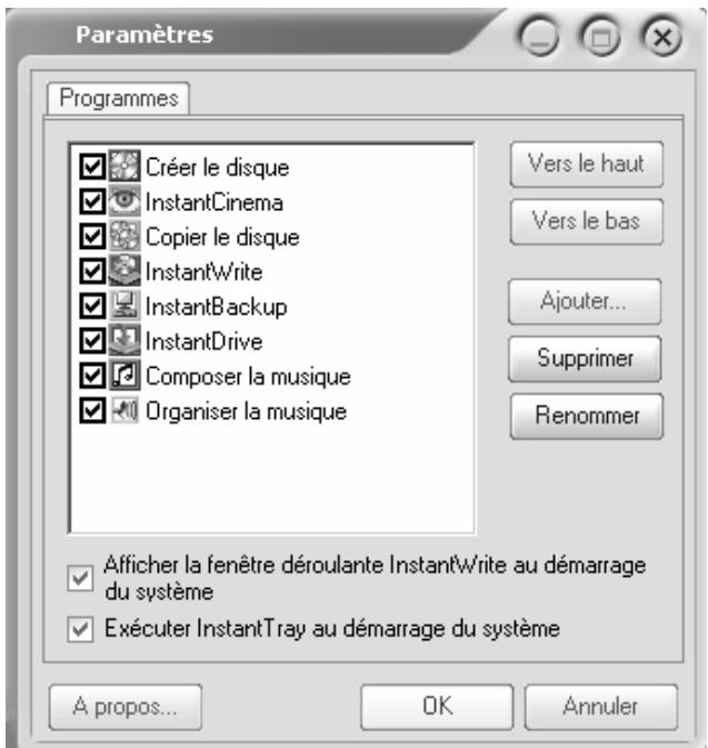 PINNACLE DVD INSTANTCD+DVD - Paramètres InstantTray - 1