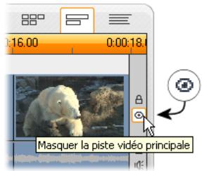 PINNACLE STUDIO 11 - Coupure du son et masquage d'une piste - 2
