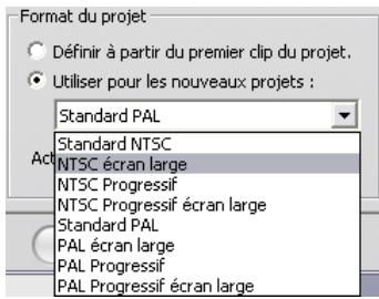 PINNACLE STUDIO 11 - Format du projet - 1