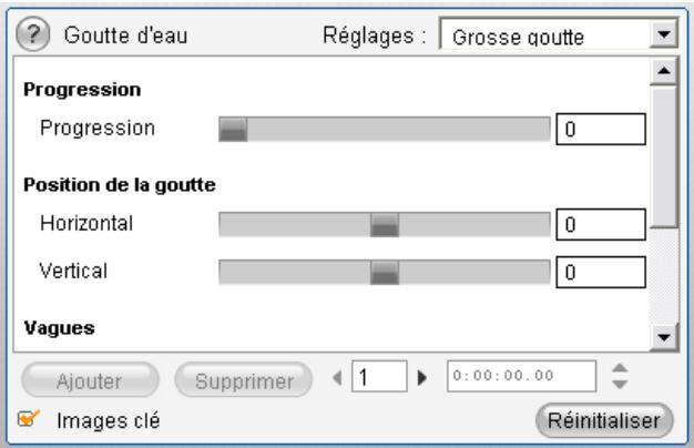 PINNACLE STUDIO 11 - Changement des paramètres des effets - 1