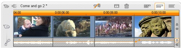 PINNACLE STUDIO 11 - Pour effectuer un montage par insertion sur la piste vidéo : - 3